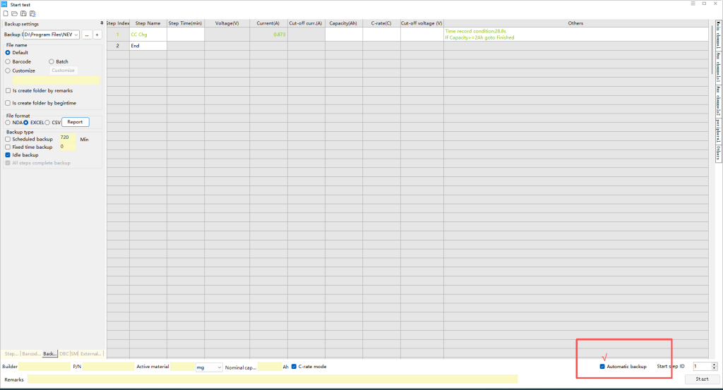 √ Automatic backup