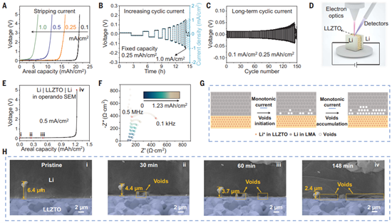 Fatigue of Li metal anode in solid-state batteries