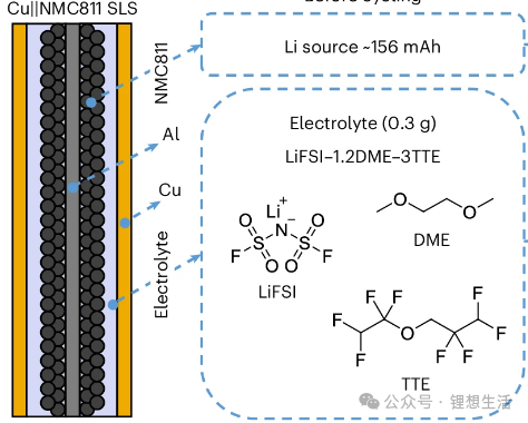 Figure 1 Anode-free battery design diagram