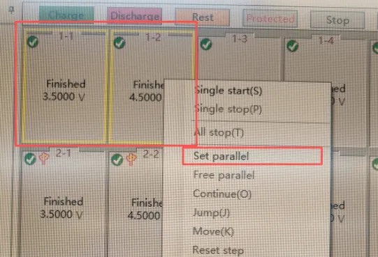 Set parallel