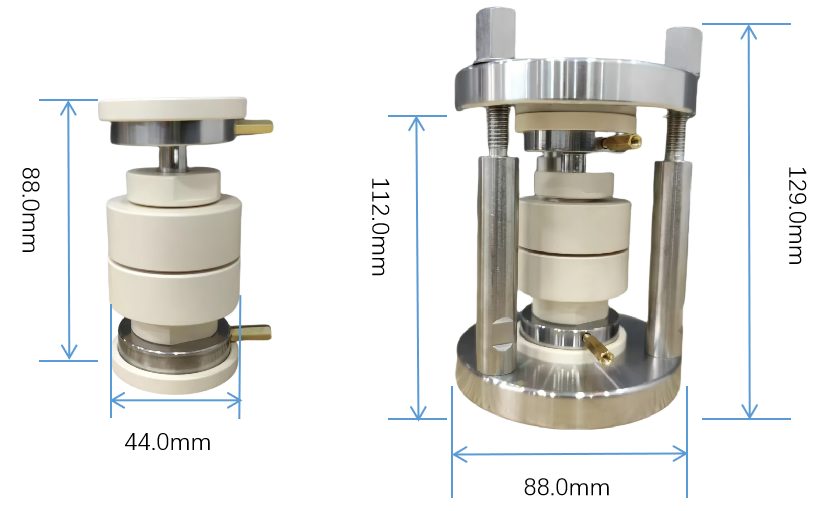 Solid state battery mold size