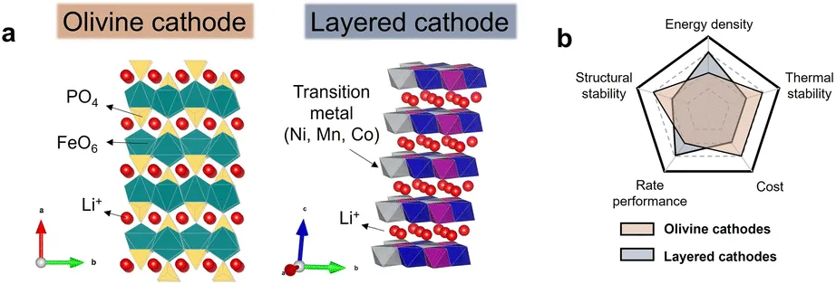 Olivine type cathode Vs Layered cathode